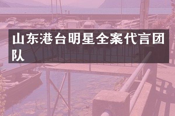 山东港台明星全案代言团队