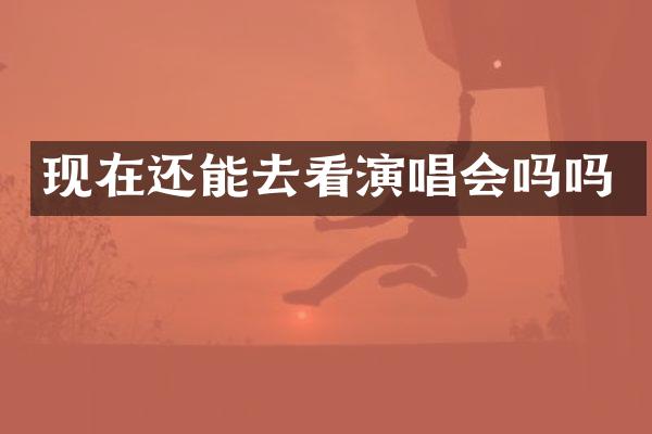 现在还能去看演唱会吗吗