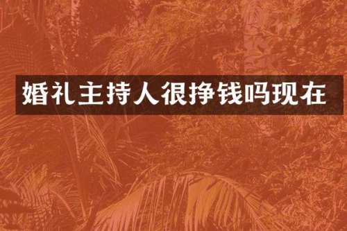 婚礼主持人很挣钱吗现在