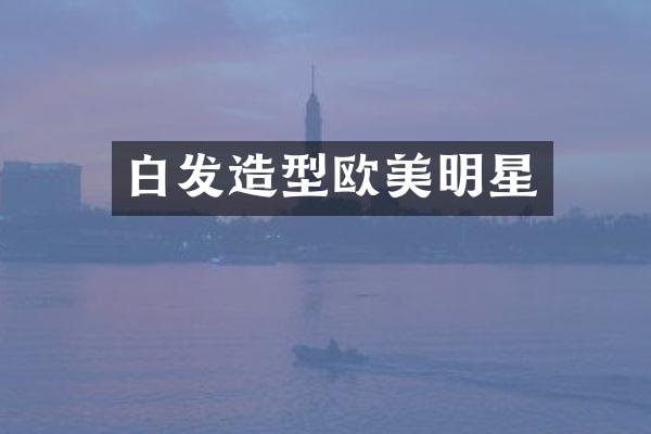 白发造型欧美明星