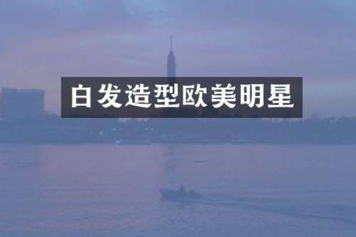 白发造型欧美明星