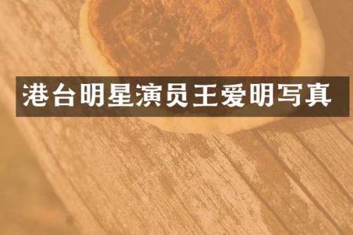 港台明星演员王爱明写真