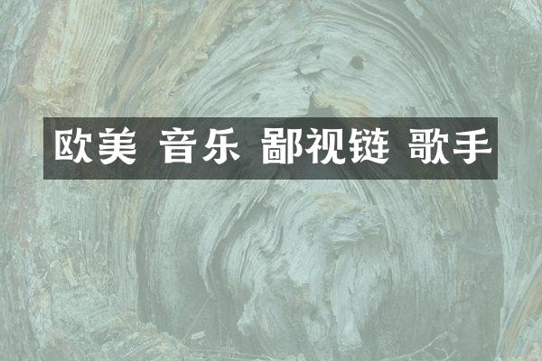 欧美 音乐 鄙视链 歌手