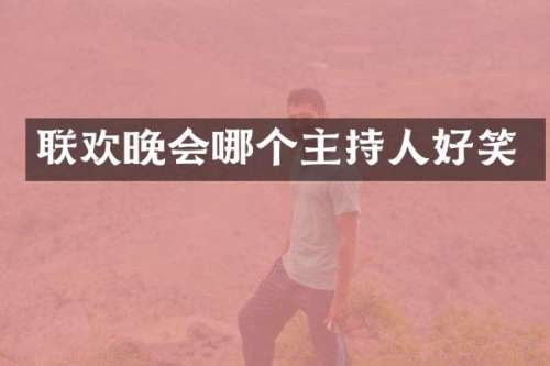 联欢晚会哪个主持人好笑