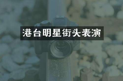 港台明星街头表演