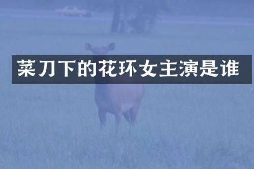 菜刀下的花环女主演是谁