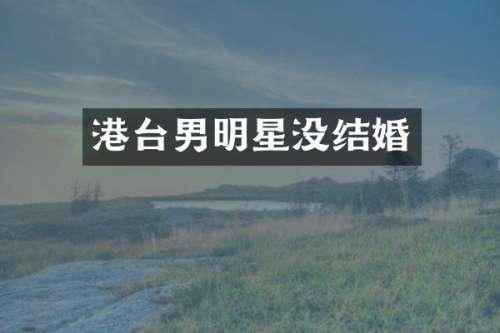 港台男明星没结婚