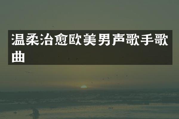 温柔治愈欧美男声歌手歌曲