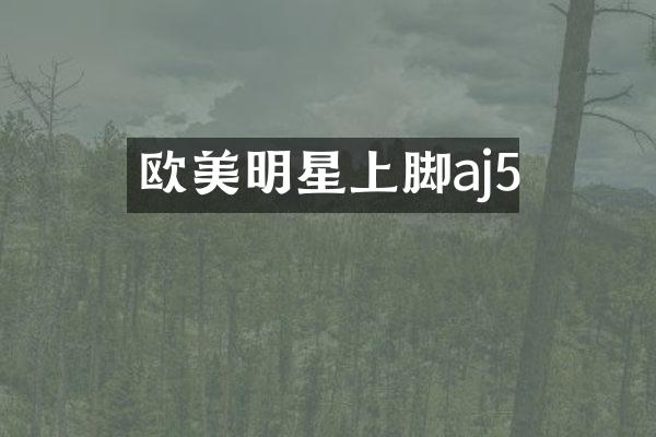 欧美明星上脚aj5