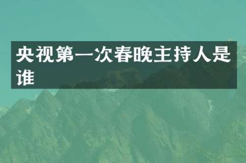央视第一次主持人是谁