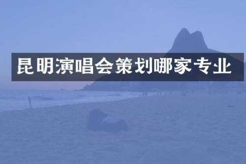 昆明演唱会策划哪家专业