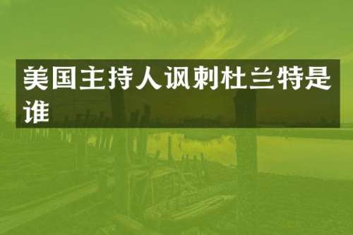 美国主持人讽刺杜兰特是谁