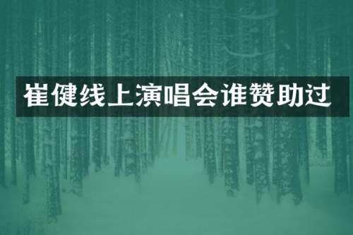 崔健线上演唱会谁赞助过