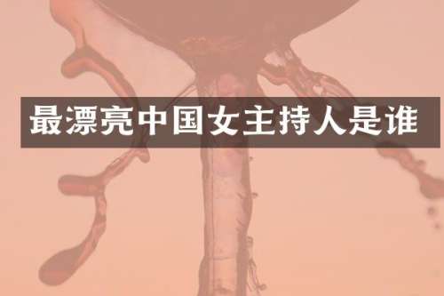 最漂亮中国女主持人是谁