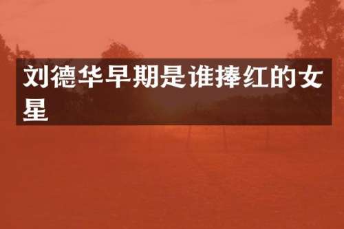刘德华早期是谁捧红的女星