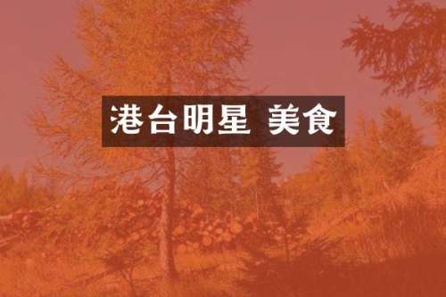 港台明星 美食