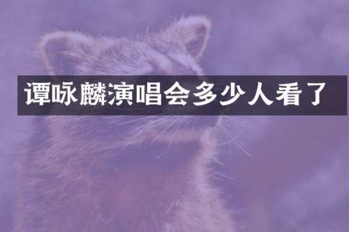 谭咏麟演唱会多少人看了