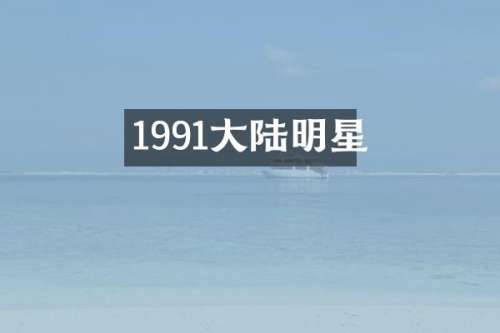 1991大陆明星