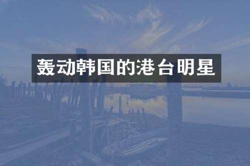 轰动韩国的港台明星