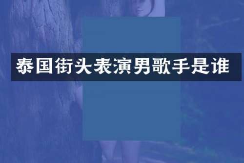 泰国街头表演男歌手是谁