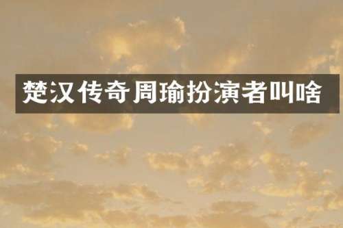 楚汉传奇周瑜扮演者叫啥
