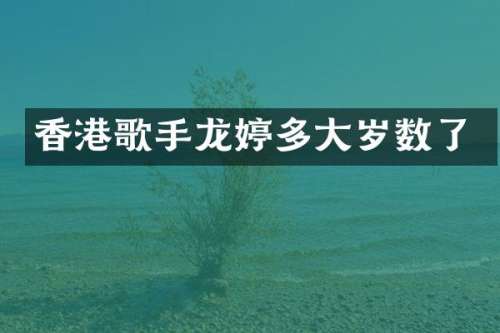 香港歌手龙婷多大岁数了