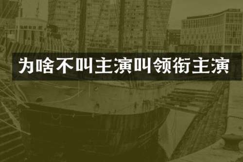为啥不叫主演叫领衔主演