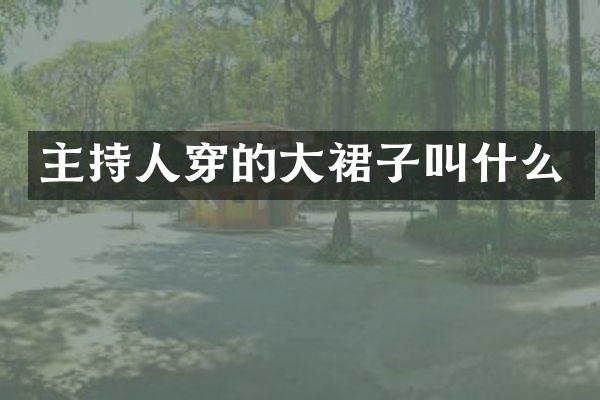主持人穿的大裙子叫什么