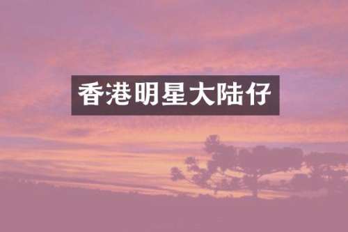 香港明星大陆仔