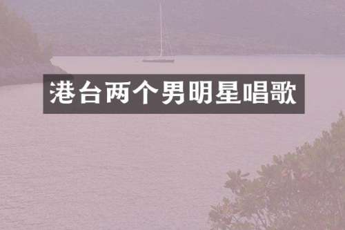 港台两个男明星唱歌