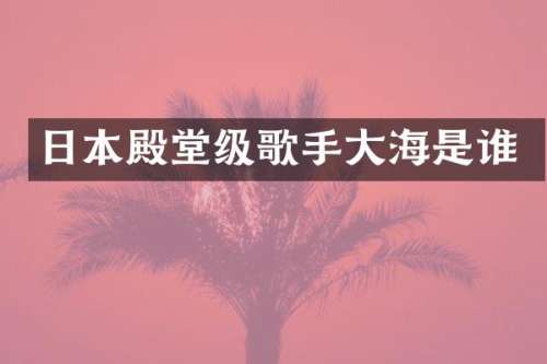 日本殿堂级歌手大海是谁