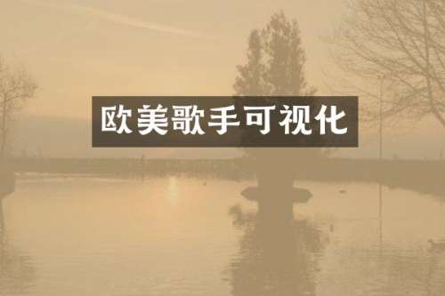 欧美歌手可视化