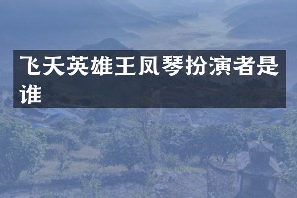飞天英雄王凤琴扮演者是谁