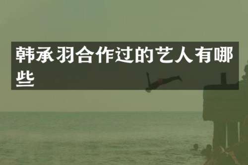 韩承羽合作过的艺人有哪些