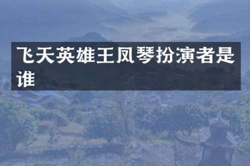 飞天英雄王凤琴扮演者是谁