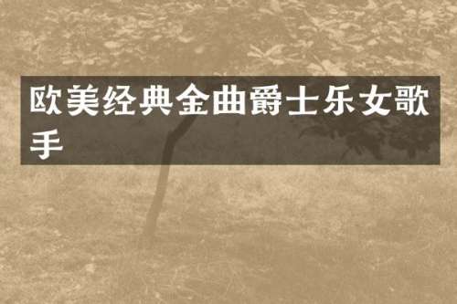 欧美经典金曲爵士乐女歌手
