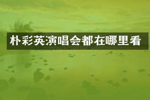 朴彩英演唱会都在哪里看