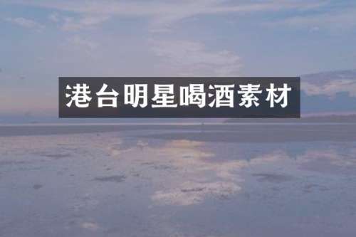 港台明星喝酒素材
