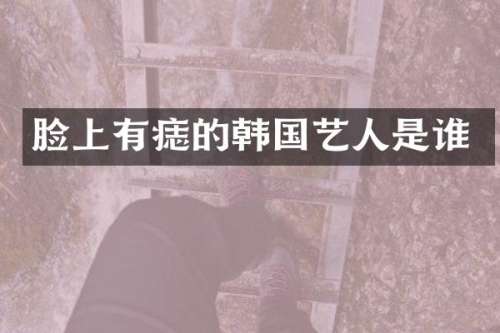 脸上有痣的韩国艺人是谁