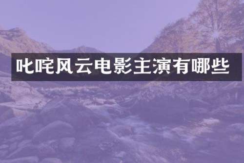 叱咤风云电影主演有哪些