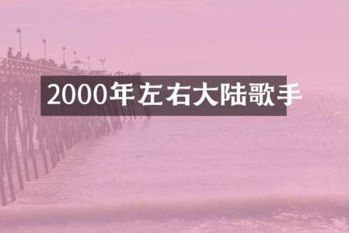 2000年左右大陆歌手