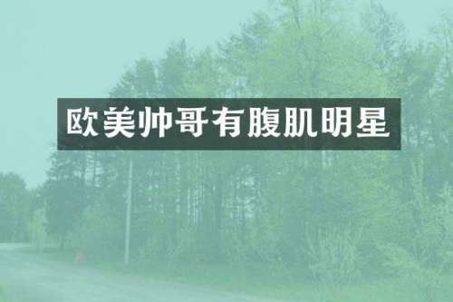 欧美帅哥有腹肌明星