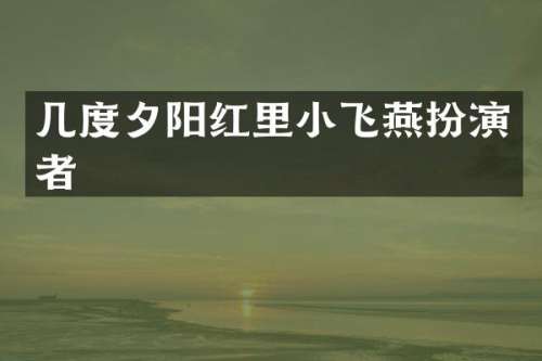 几度夕阳红里小飞燕扮演者