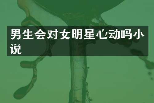 男生会对女明星心动吗小说