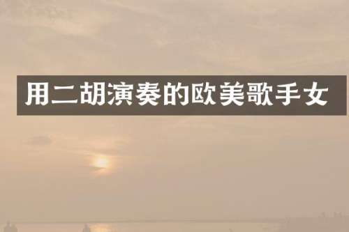 用二胡演奏的欧美歌手女