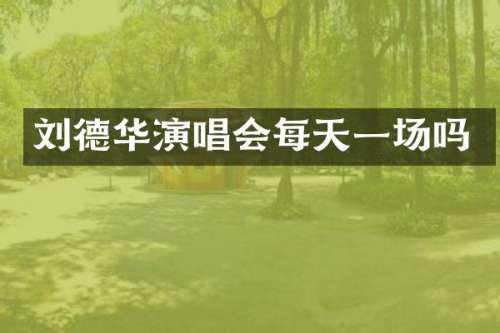 刘德华演唱会每天一场吗
