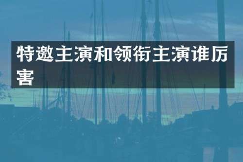特邀主演和领衔主演