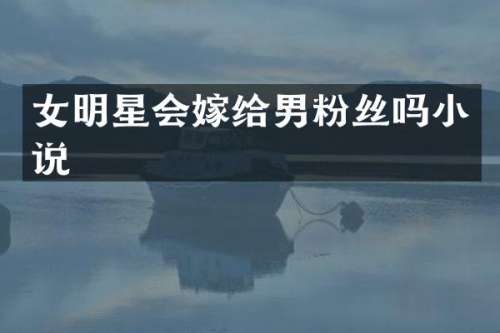 女明星会嫁给男粉丝吗小说