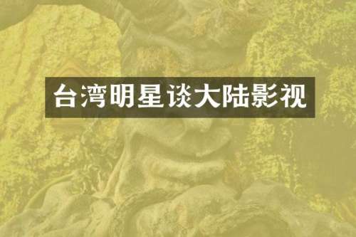 台湾明星谈大陆影视