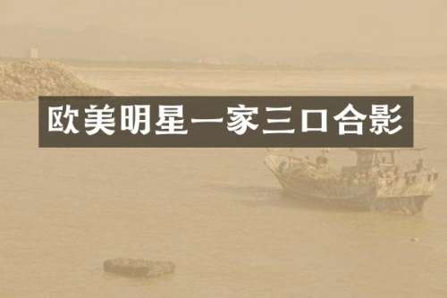 欧美明星一家三口合影